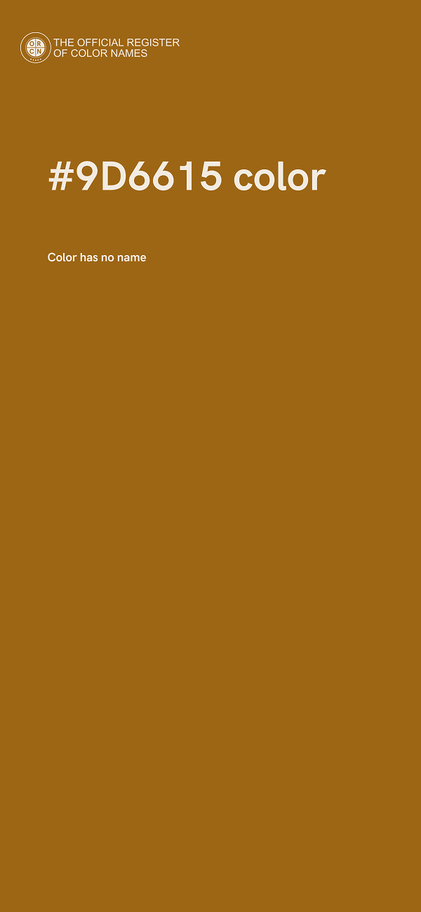 #9D6615 color image