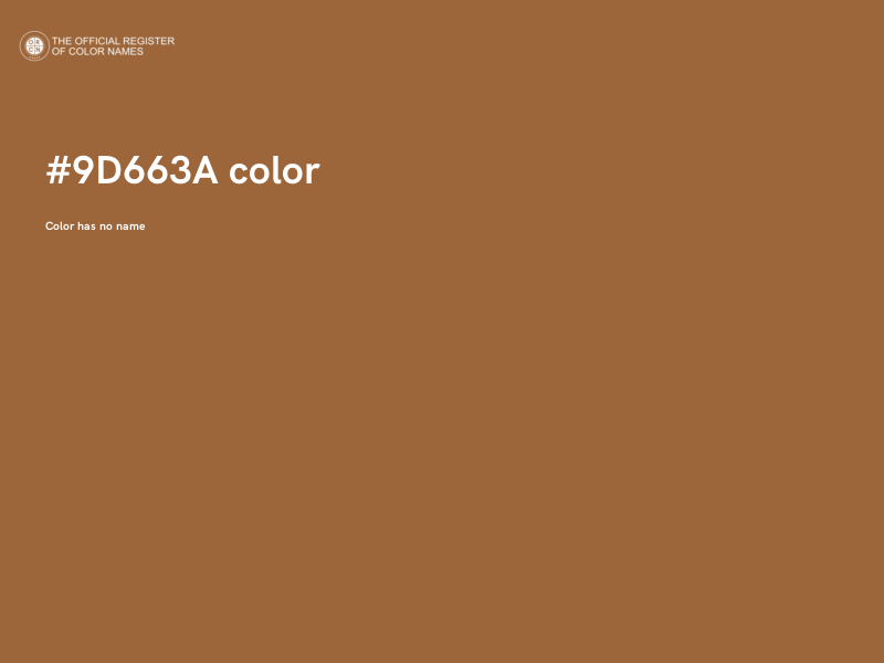 #9D663A color image
