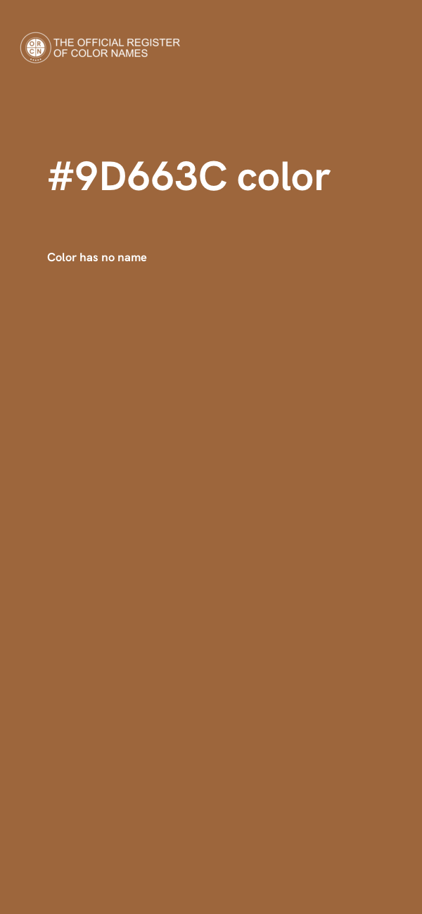 #9D663C color image