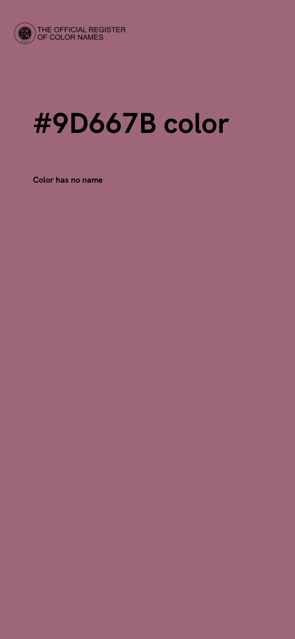 #9D667B color image