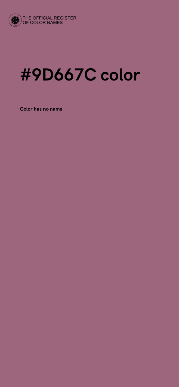 #9D667C color image