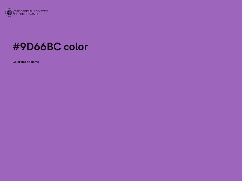 #9D66BC color image