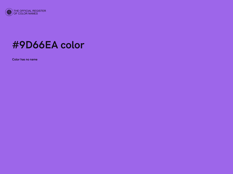 #9D66EA color image