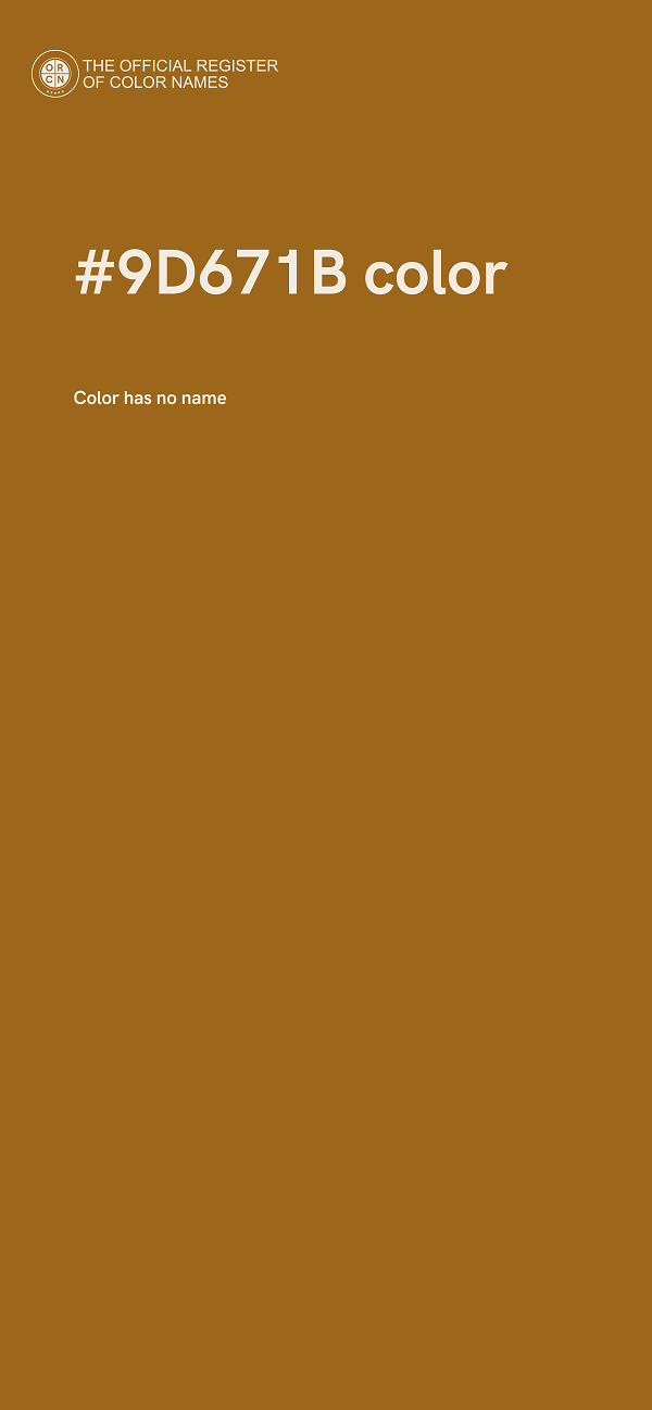 #9D671B color image