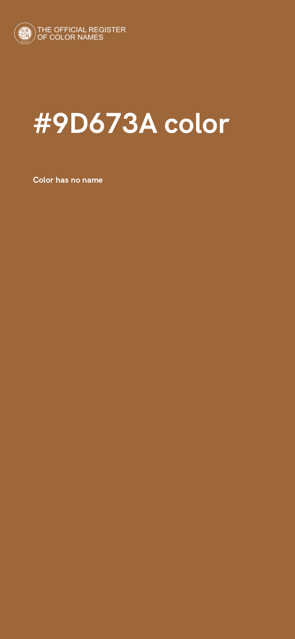 #9D673A color image