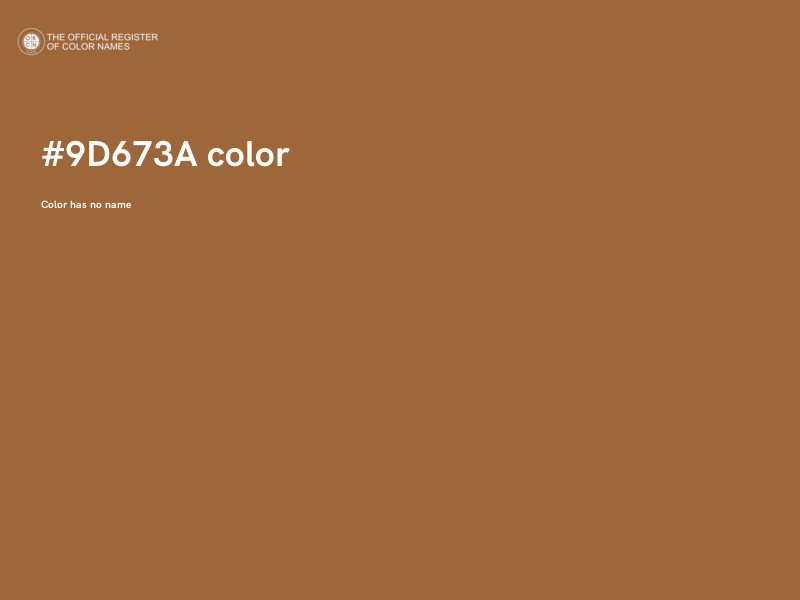 #9D673A color image