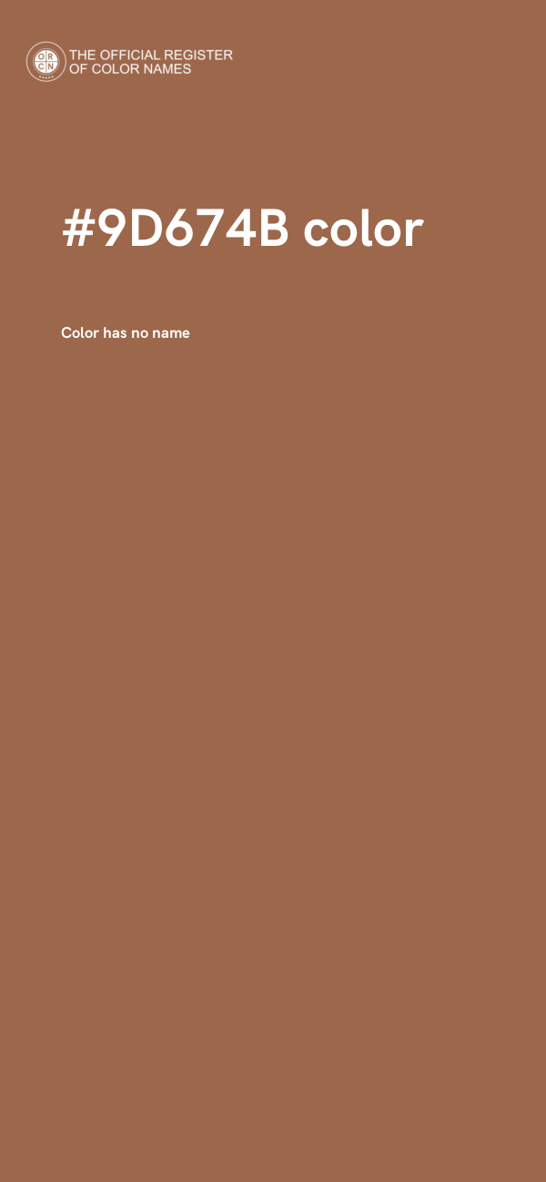 #9D674B color image