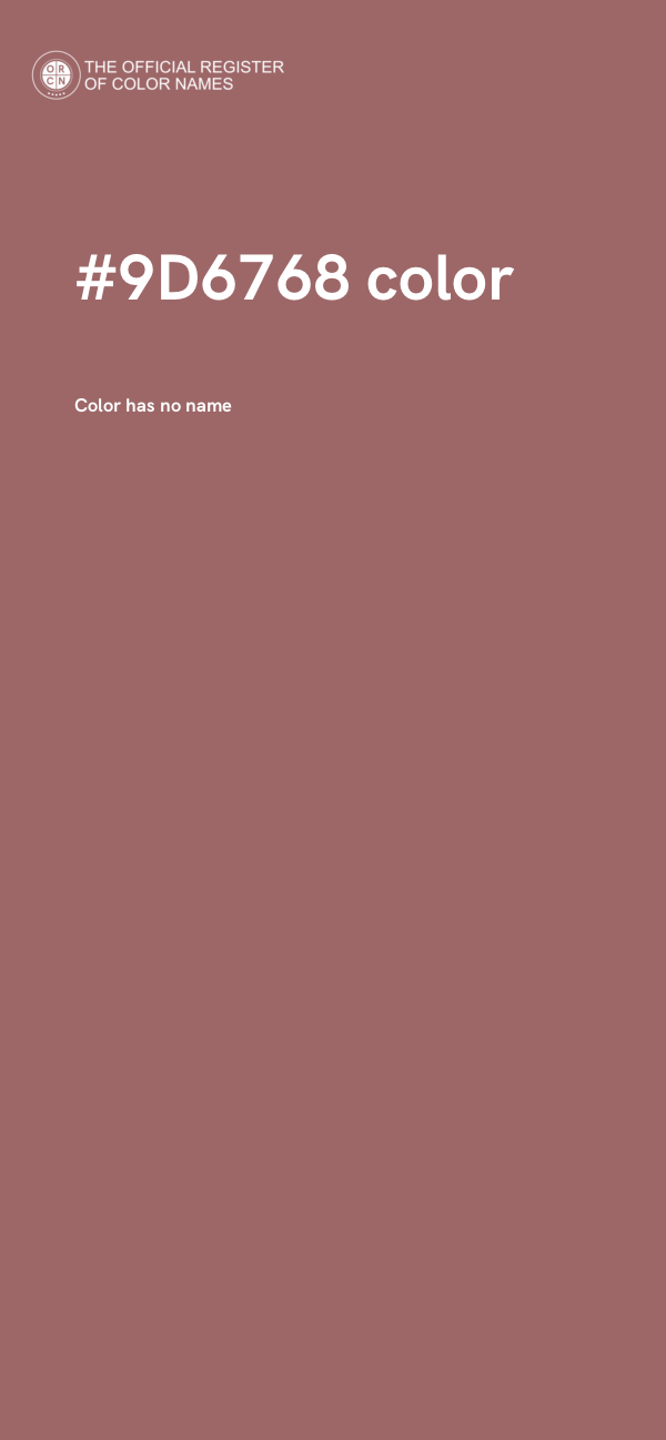 #9D6768 color image