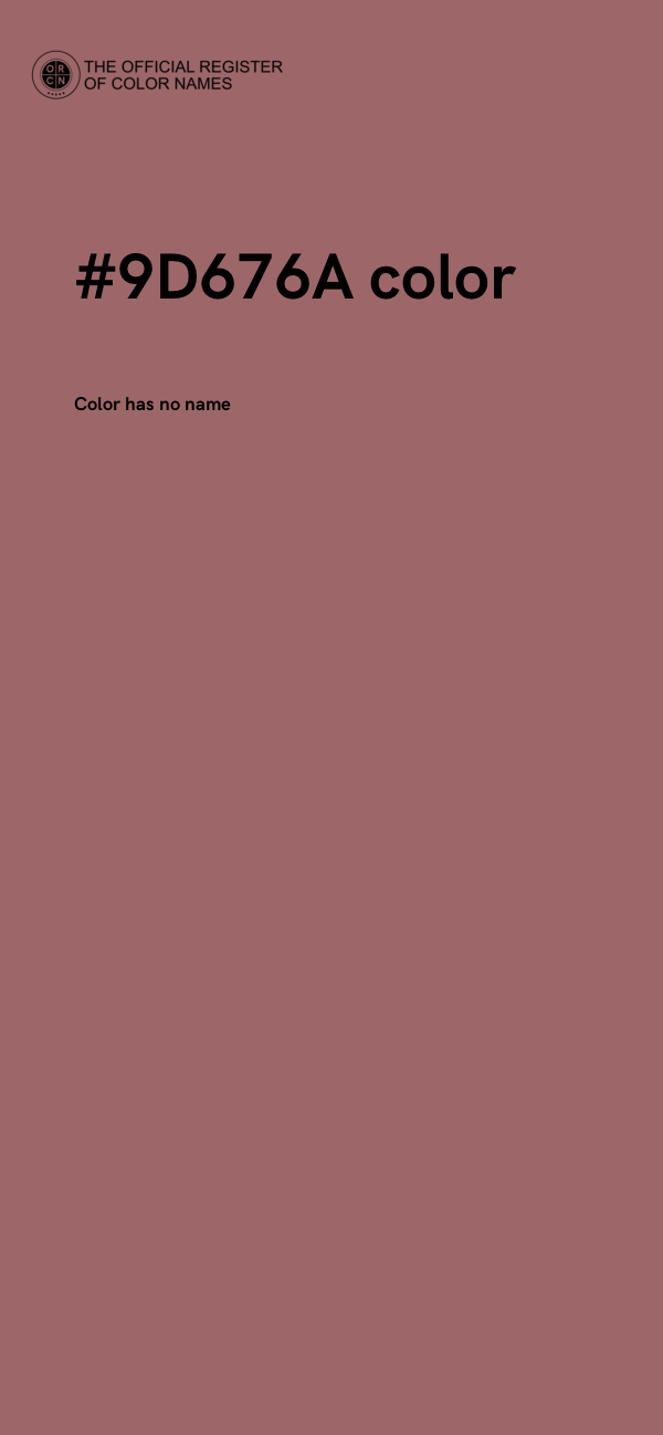 #9D676A color image