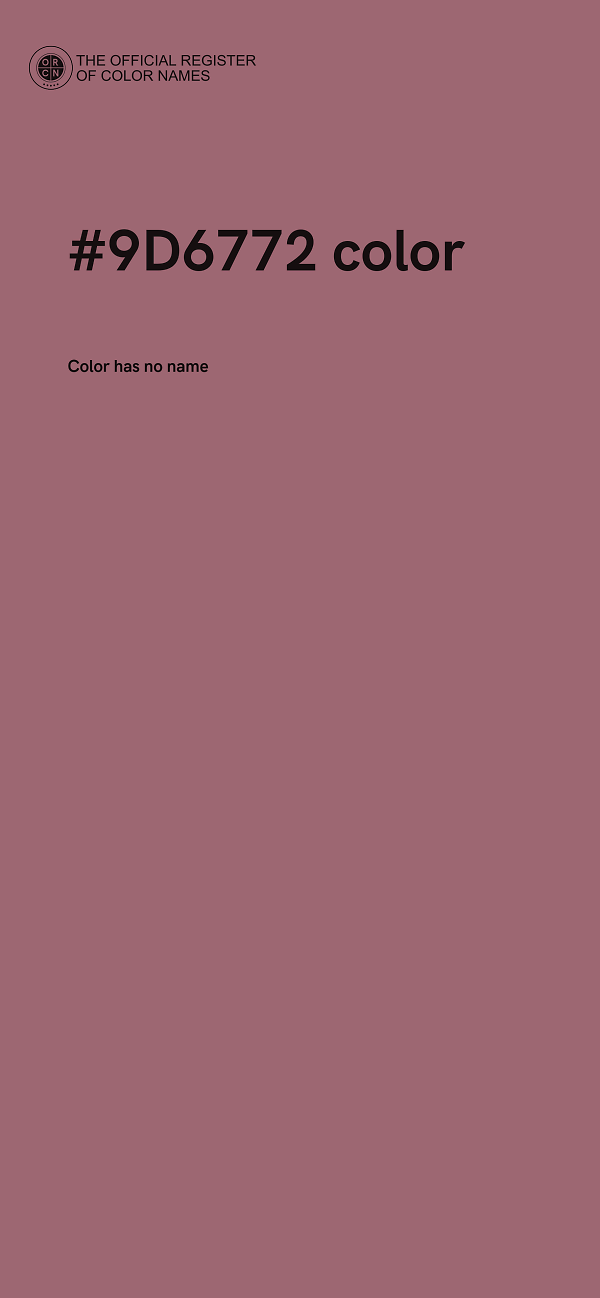 #9D6772 color image