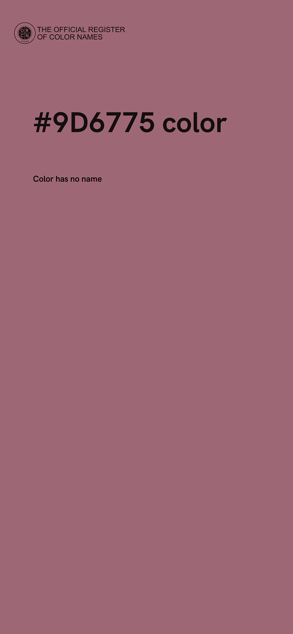 #9D6775 color image