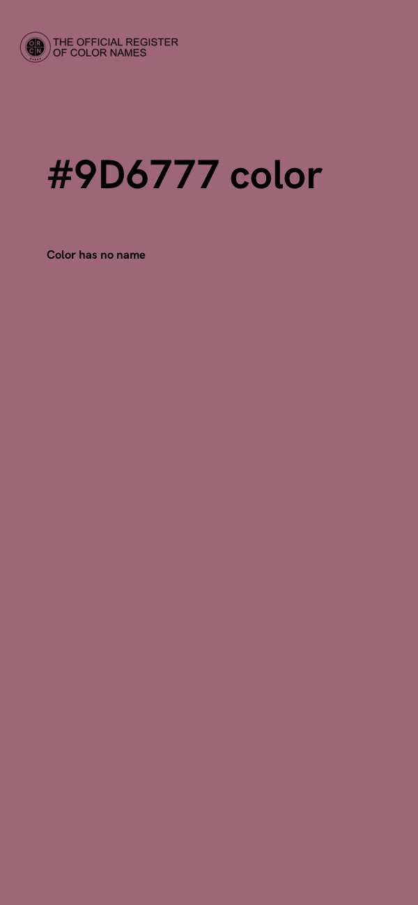 #9D6777 color image