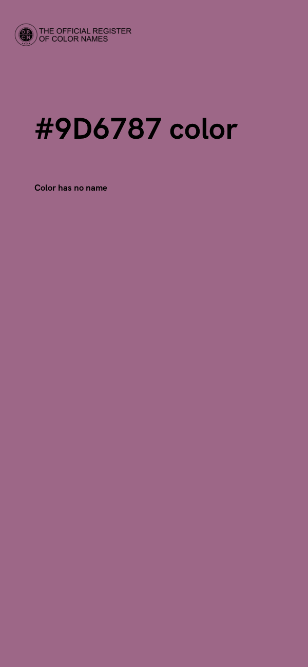 #9D6787 color image