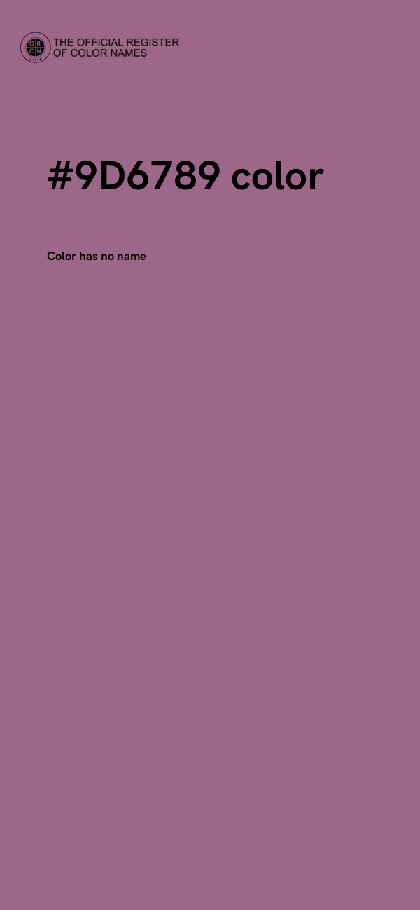 #9D6789 color image