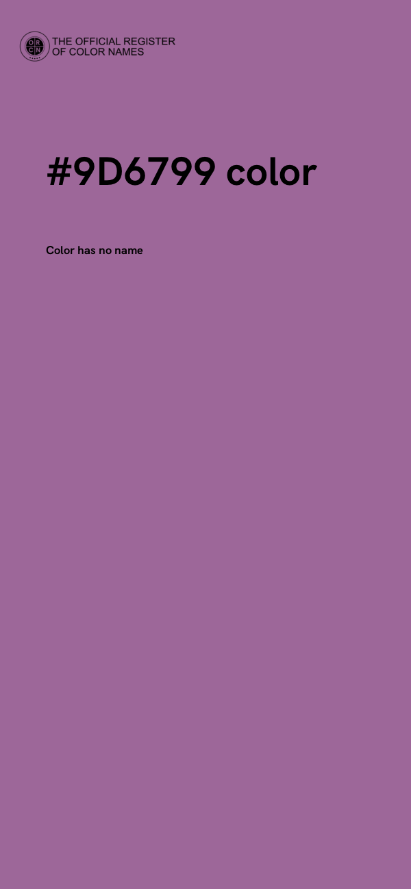 #9D6799 color image