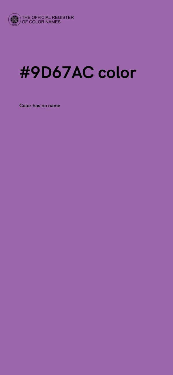 #9D67AC color image