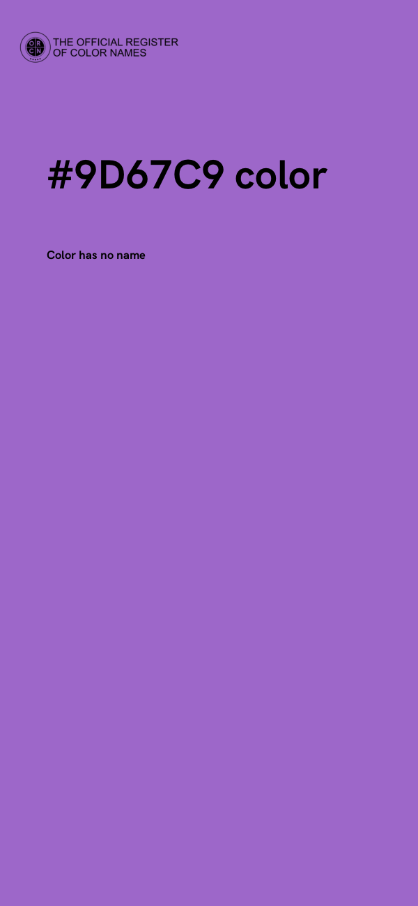 #9D67C9 color image