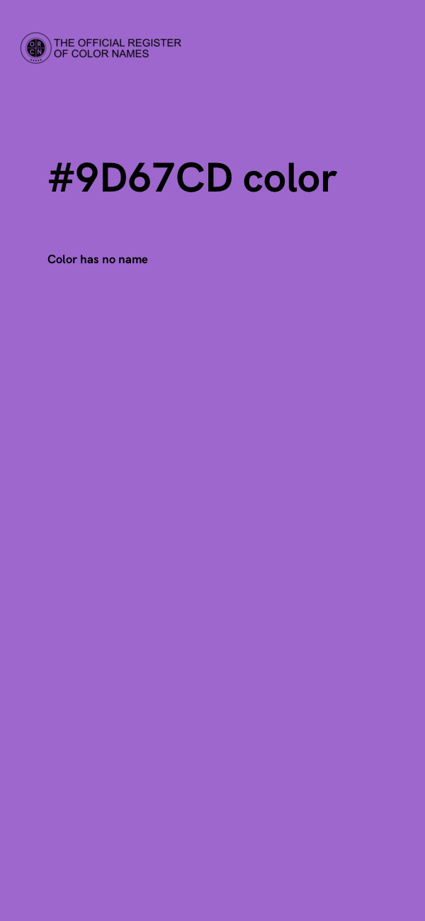 #9D67CD color image