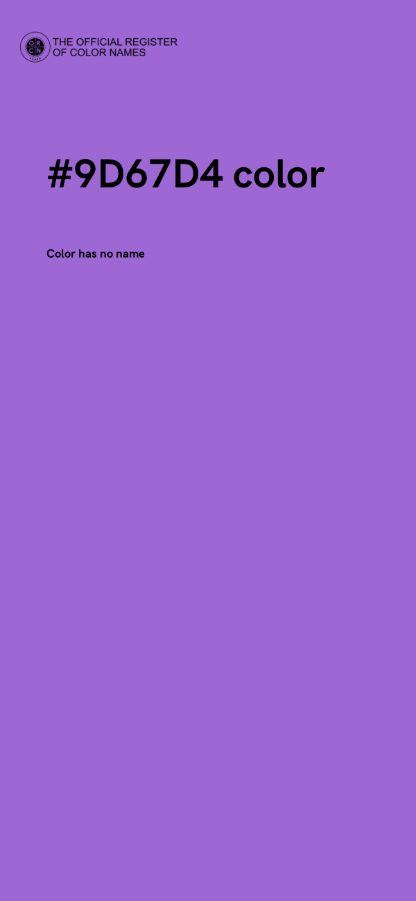 #9D67D4 color image