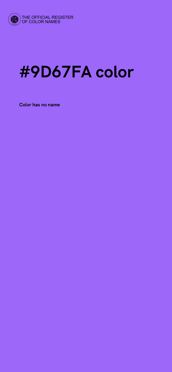 #9D67FA color image