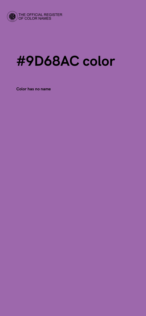 #9D68AC color image