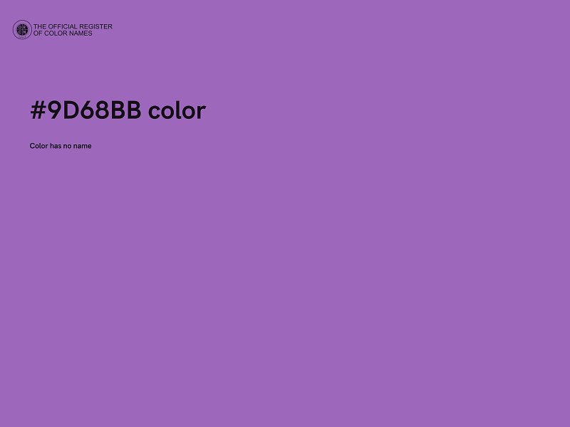 #9D68BB color image