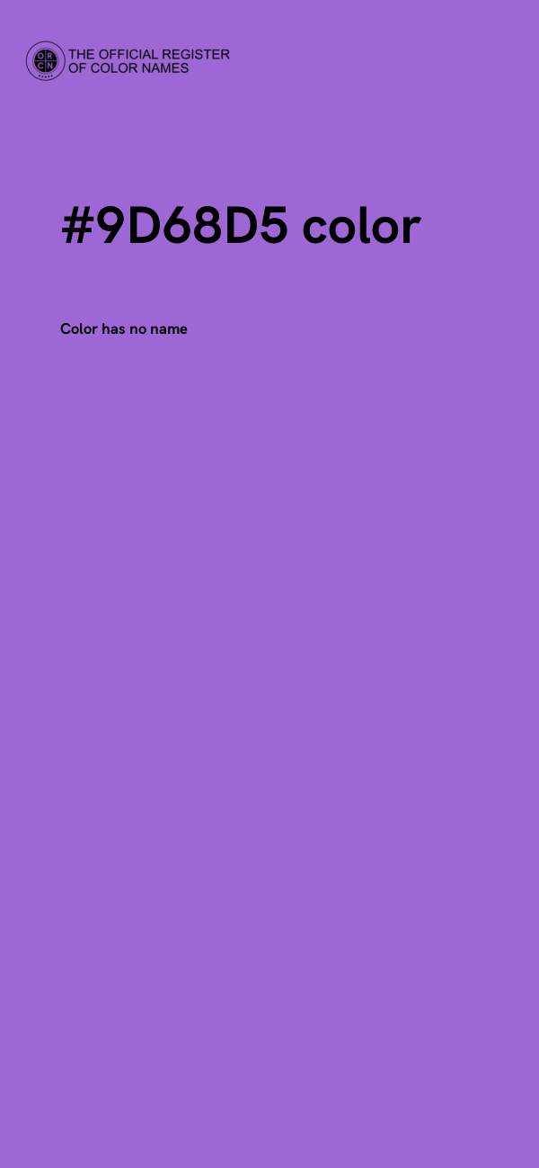 #9D68D5 color image