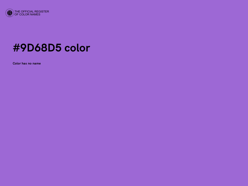 #9D68D5 color image