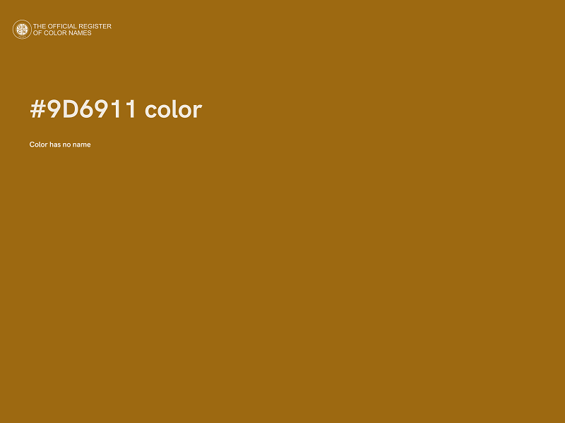 #9D6911 color image