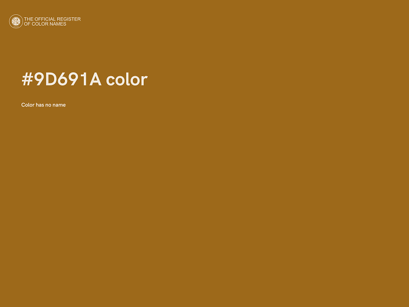 #9D691A color image