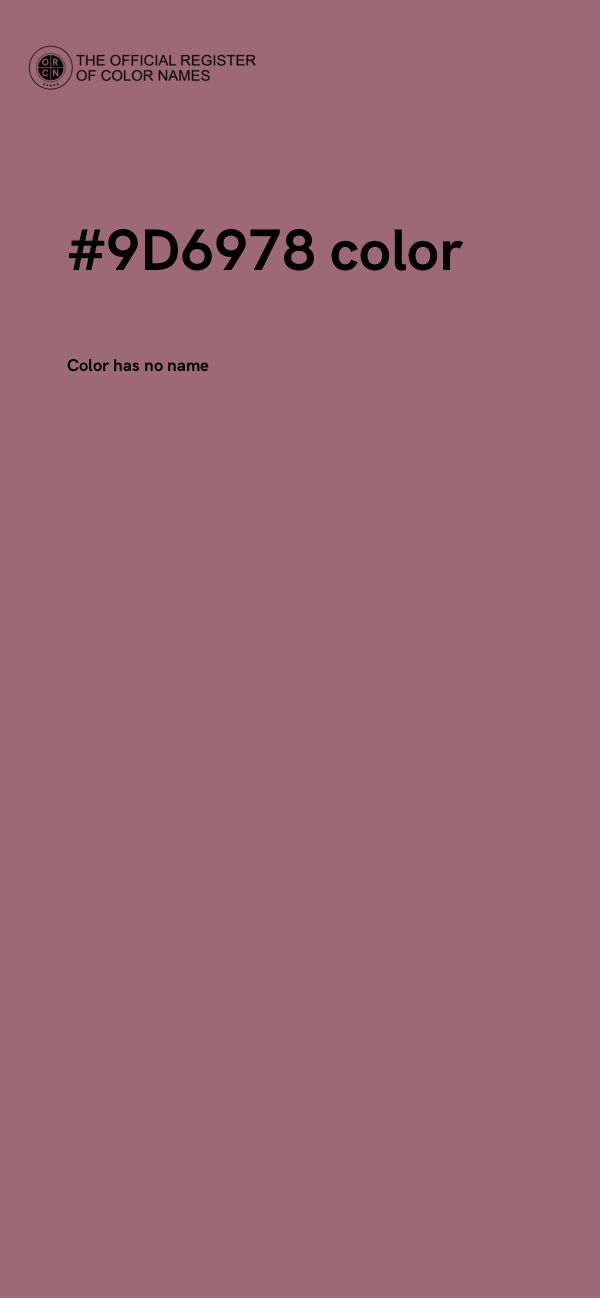 #9D6978 color image