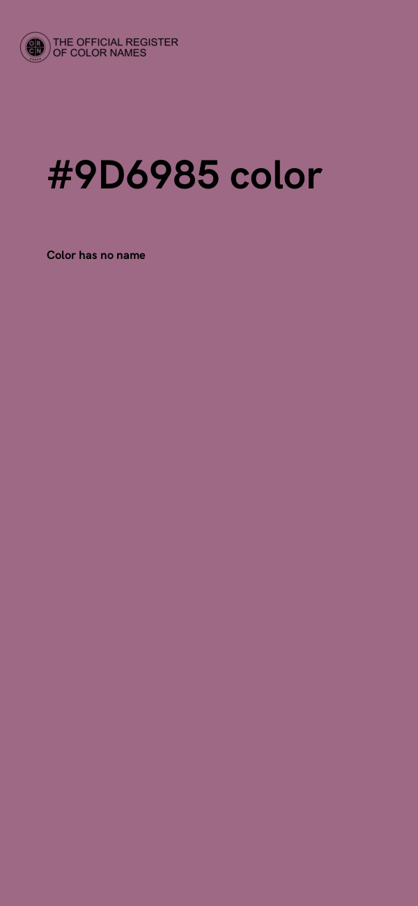 #9D6985 color image