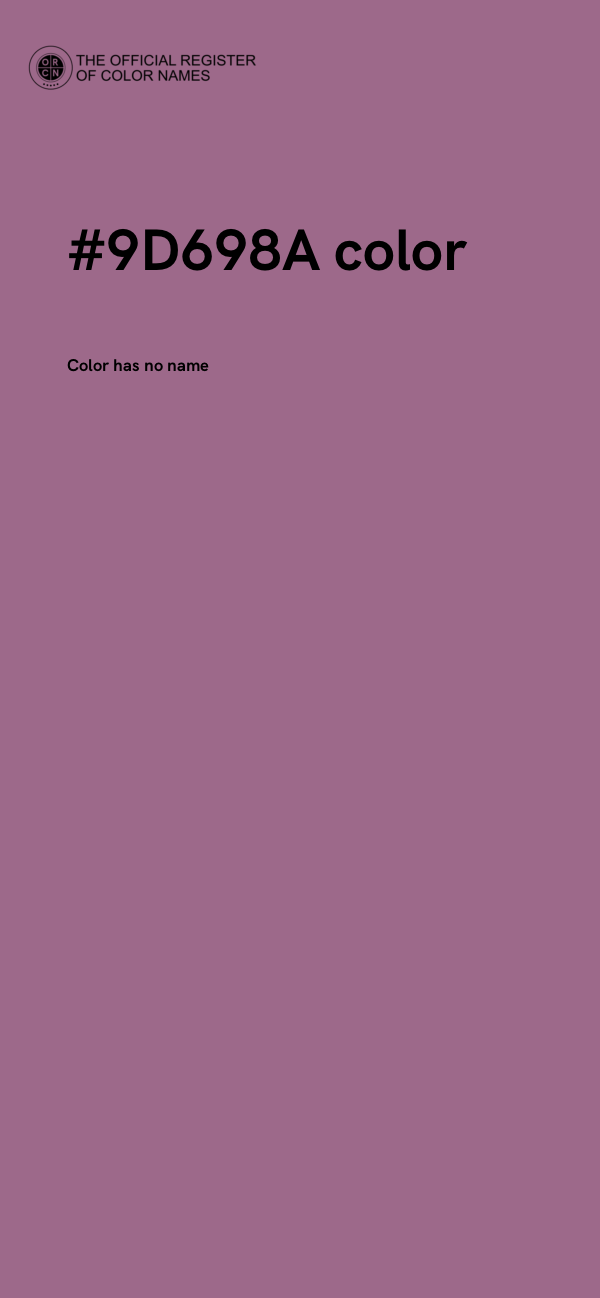 #9D698A color image