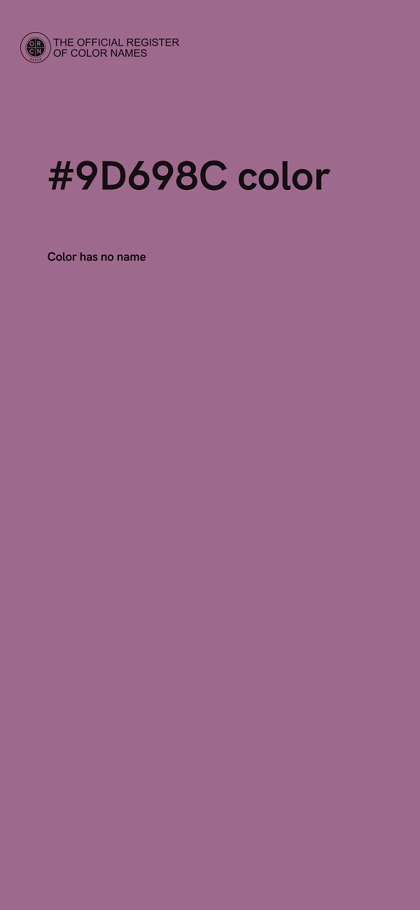 #9D698C color image