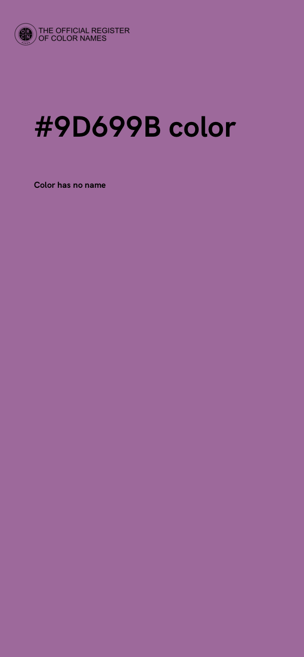 #9D699B color image