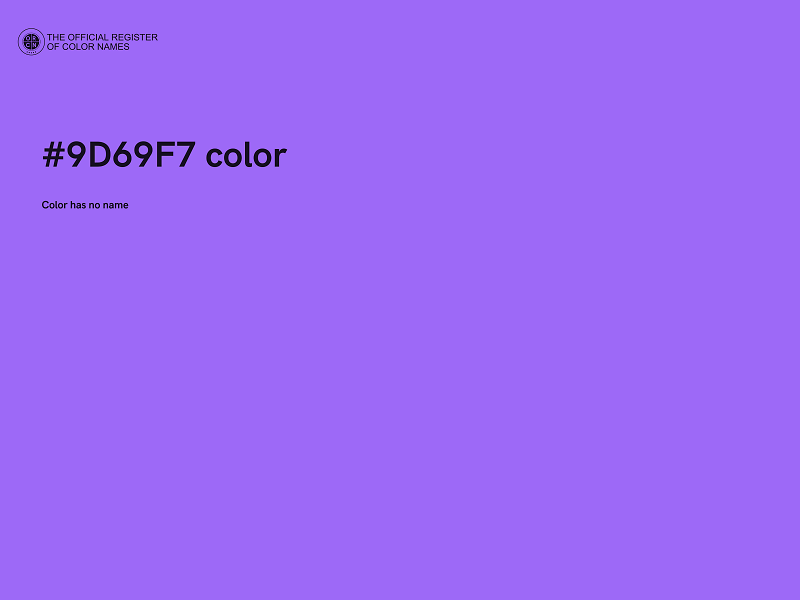 #9D69F7 color image