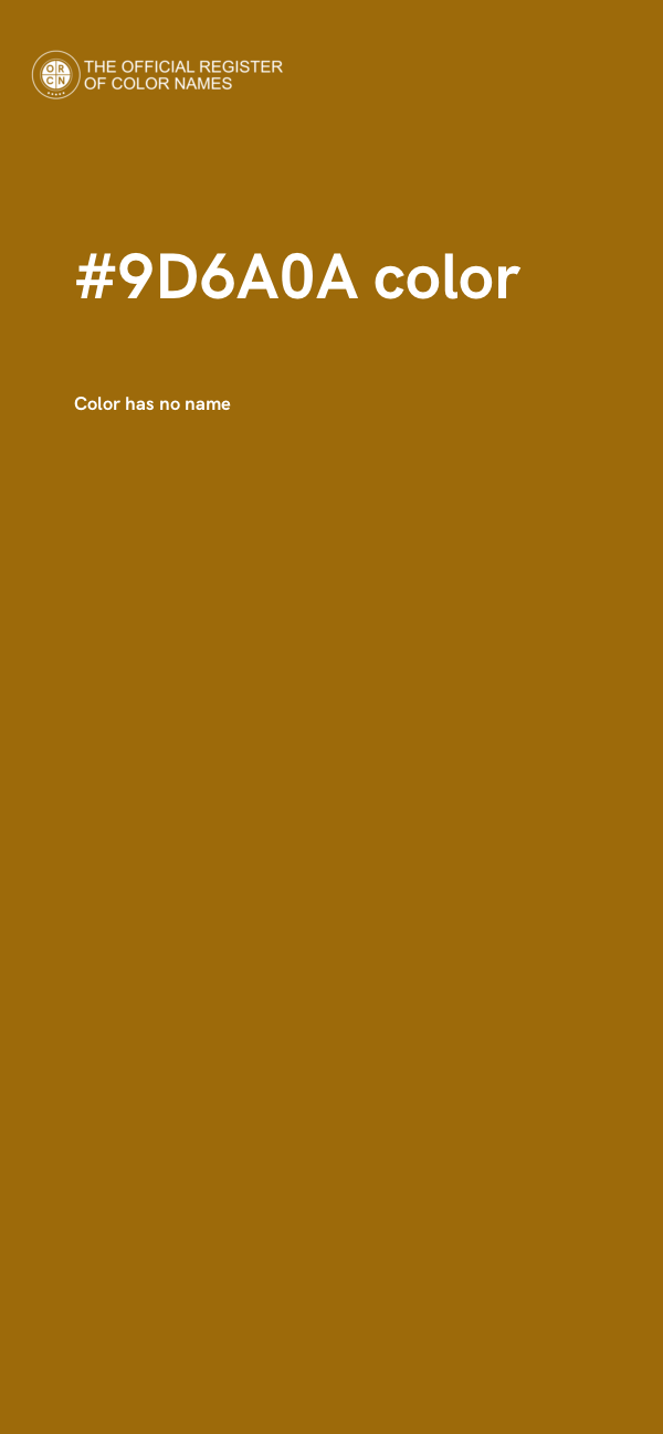 #9D6A0A color image