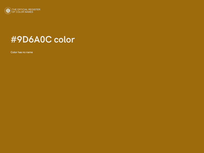 #9D6A0C color image