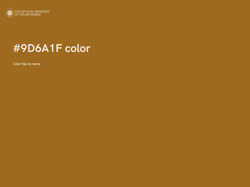 #9D6A1F color image