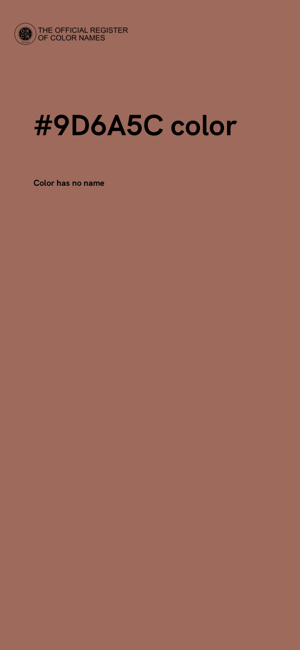 #9D6A5C color image