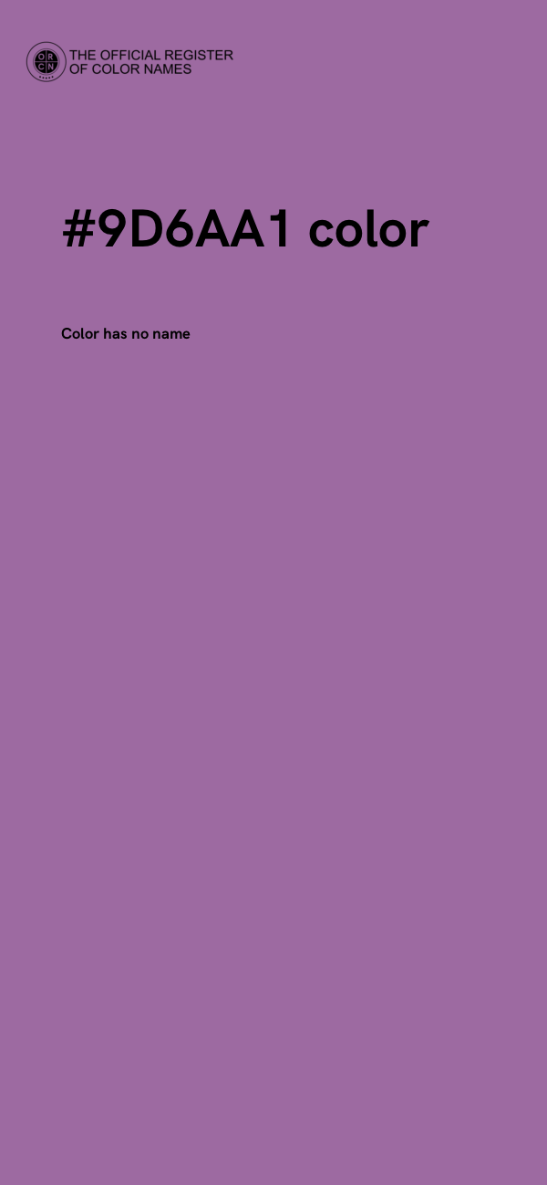 #9D6AA1 color image
