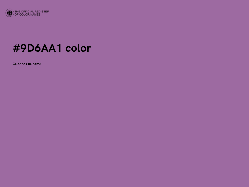 #9D6AA1 color image