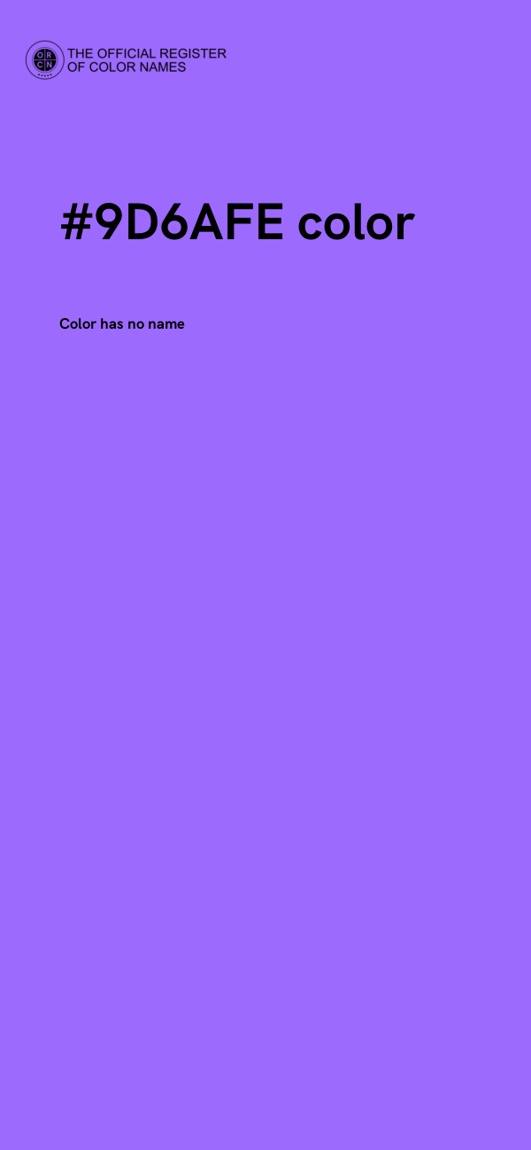 #9D6AFE color image