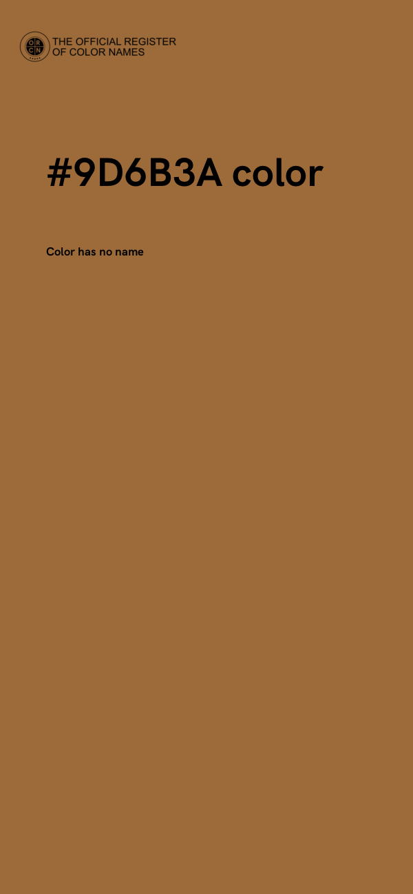 #9D6B3A color image