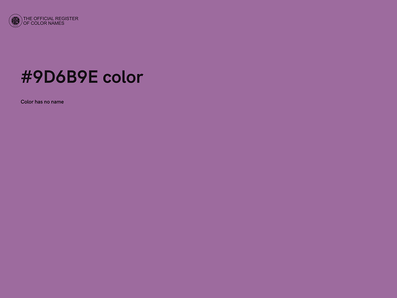 #9D6B9E color image