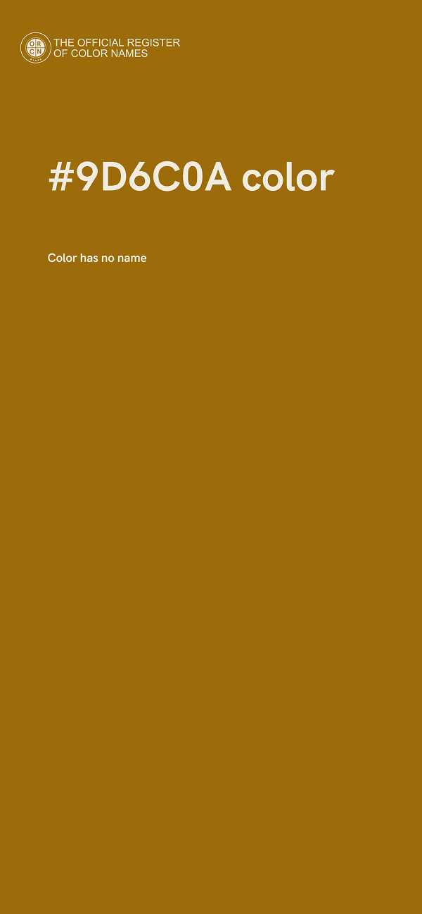 #9D6C0A color image