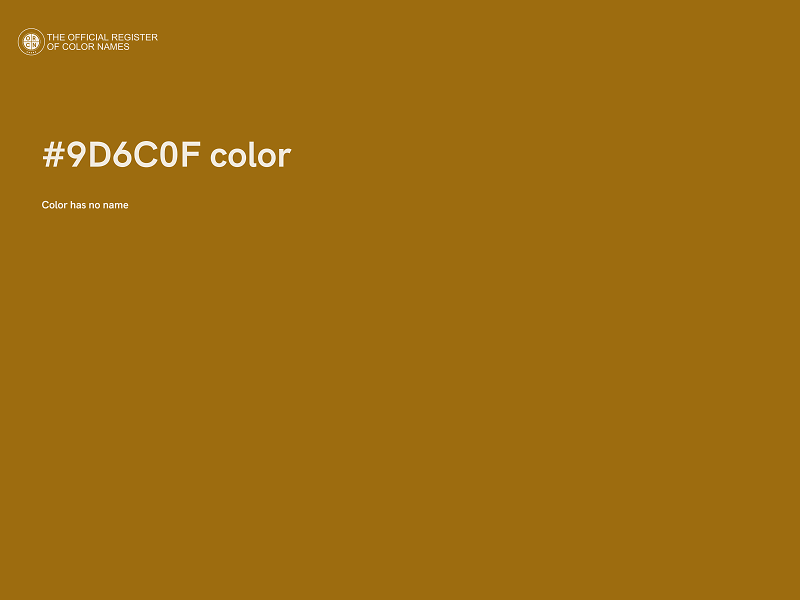 #9D6C0F color image