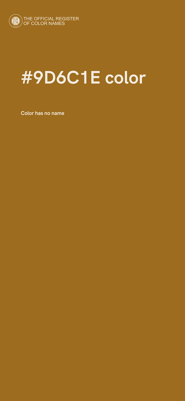 #9D6C1E color image
