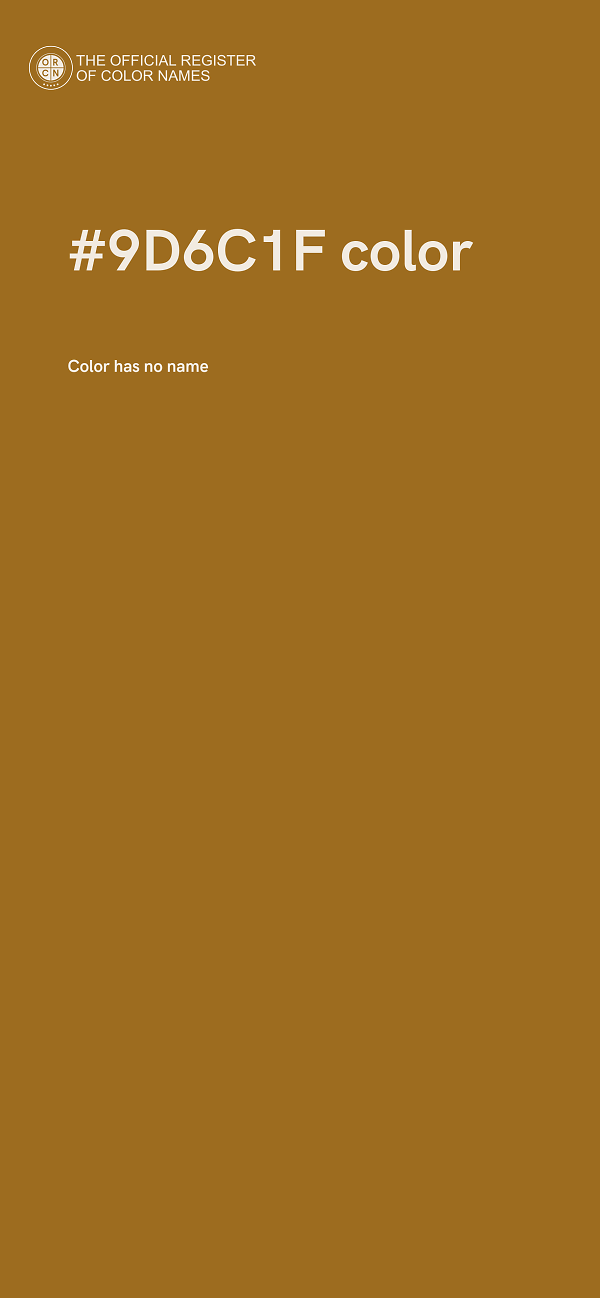 #9D6C1F color image