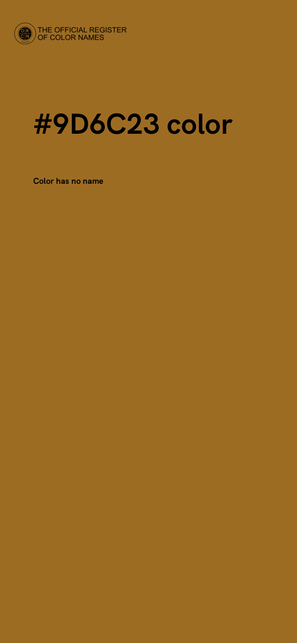 #9D6C23 color image